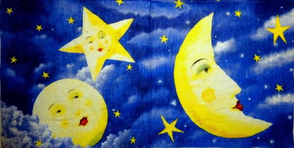 009 Stars - 3 ply - (blue) - Ihr